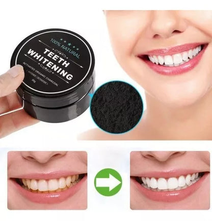 Blanqueador dental Carbón Activado  ”NaturalWhite®️” - El secreto natural para una sonrisa perfecta