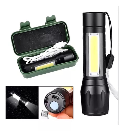 Mini linterna USB  ”PocketLight®️” -  Ilumina tu camino, estés donde estés